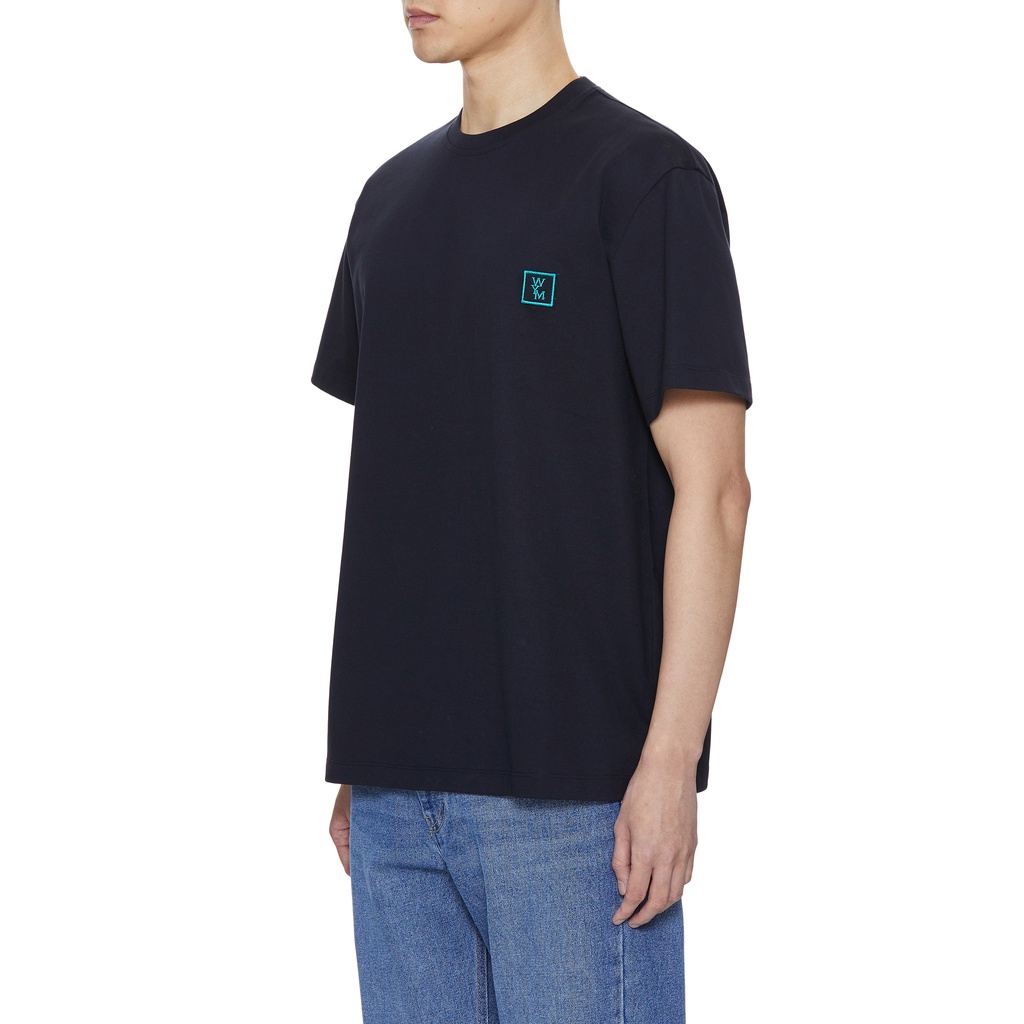 Áo Thun Cotton Ngắn Tay In Logo Wooyoungmi Thời Trang Unisex