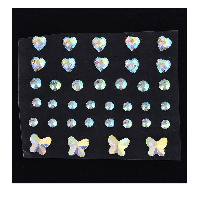 Miếng Dán Trang Trí Móng Tay / Trán Hình Bướm Đính Đá Xinh Xắn
