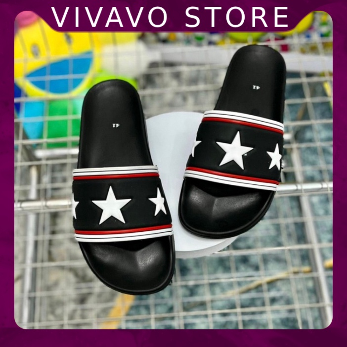 Dép quai ngang thời trang nam nữ GVC ông sao bản cao su - FREE SHIP
