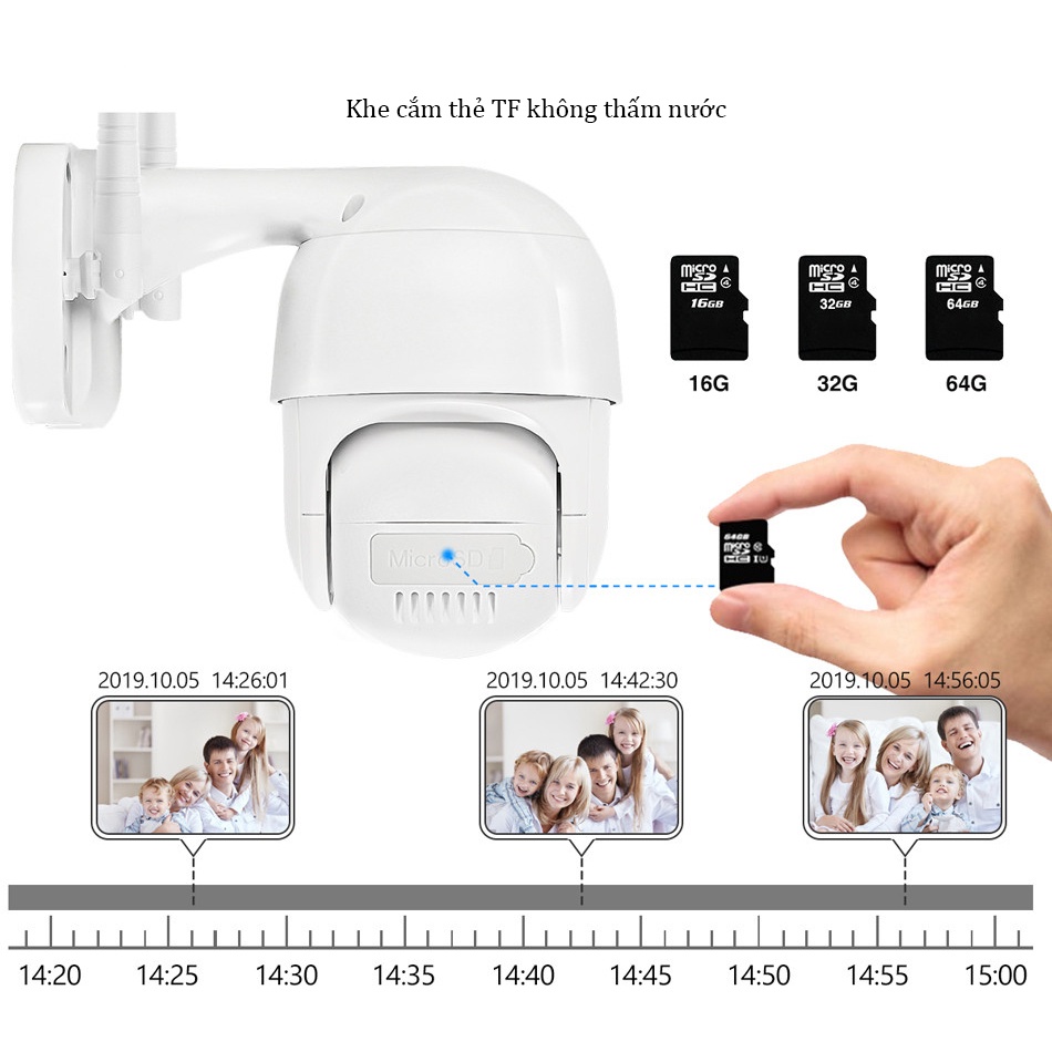 Camera hình cầu góc rộng. camera ngoài trời chất lượng hình ảnh full hd bảo hành 12 tháng