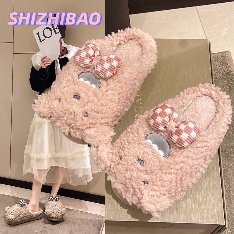 Dép Bông Đi Trong Nhà Hình Hoạt Hình Xinh Xắn Cho Nữ