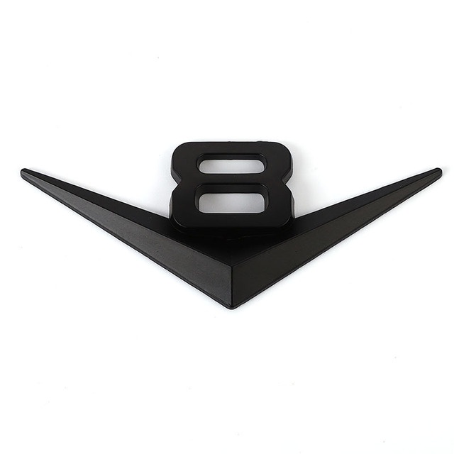 Miếng Dán Logo V8 Trang Trí Xe Hơi Mercedes Benz Mazda 3bl Bmw F30 Changan V7 Alsvin