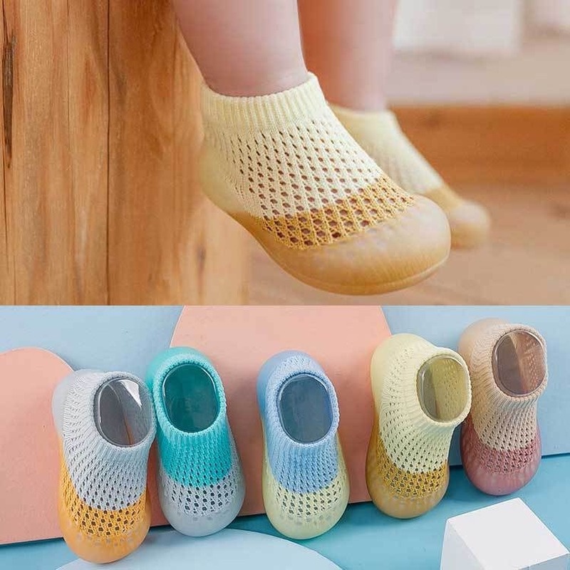 Giày Tập Đi Đế Cao Su Mềm Chống Trượt Mùa Hè Cho Bé Trai Và Bé Gái Walker