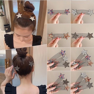 Lược cài tóc đính đá hình ngôi sao xinh xắn cho nữ