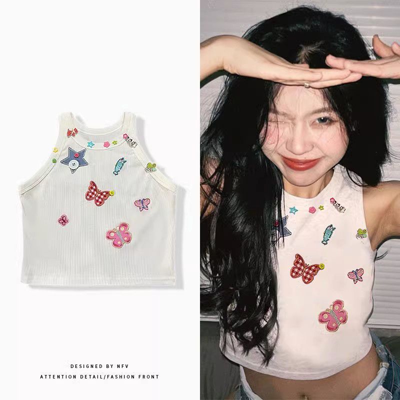 Áo Tank Top Sát Nách Thời Trang Mùa Hè Hàn Quốc Cho Nữ