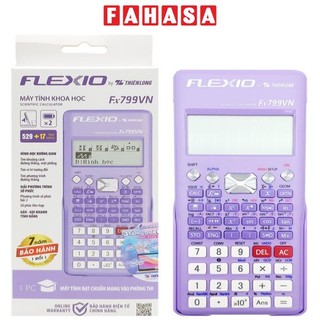 Máy tính khoa học flexio - thiên long fx799vn - màu tím