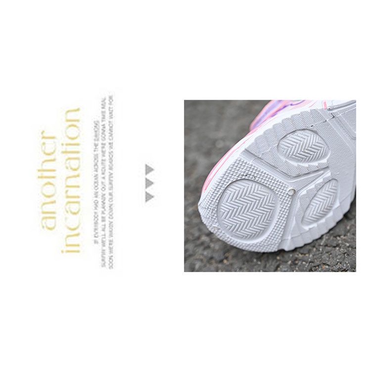 IKIDS Trẻ em thoáng khí giày đơn da mặt giày bình thường giày thể thao du lịch cho trẻ em gái