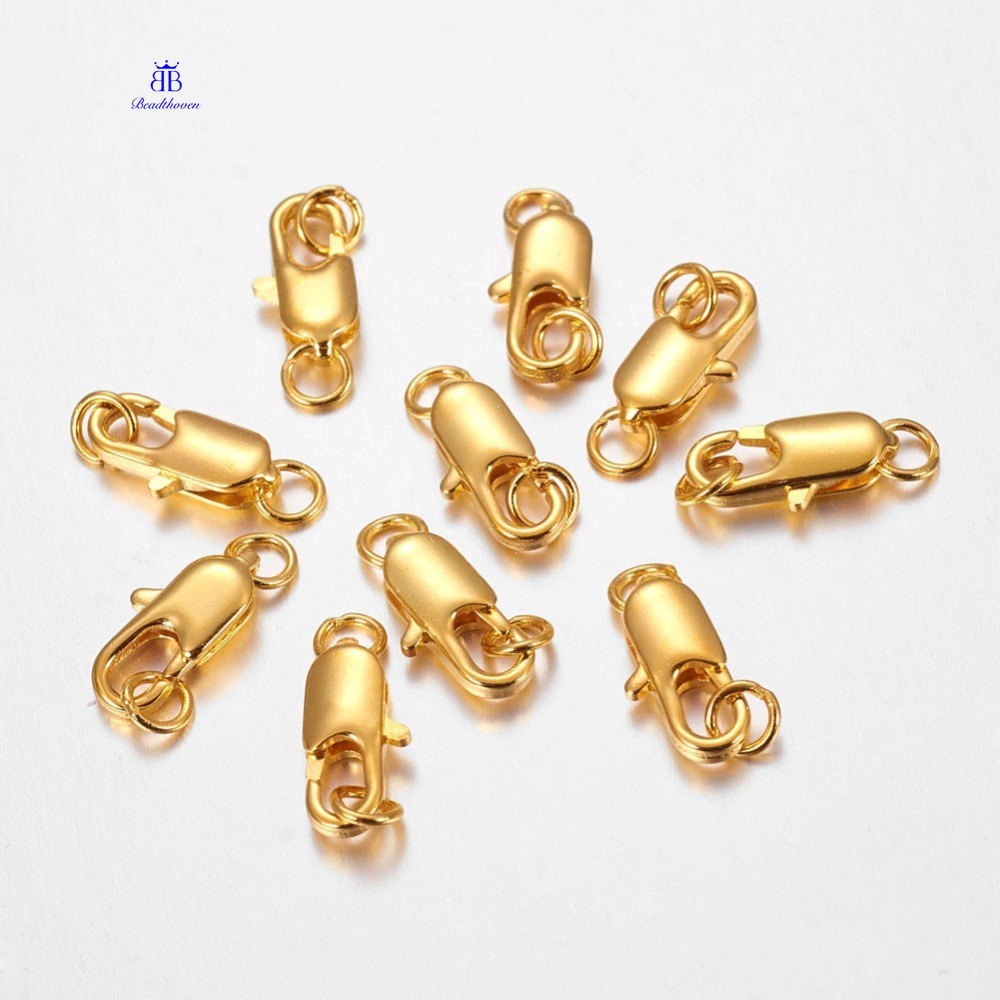 Set 5~20 Kẹp Càng Cua Không Chứa Niken Và Chì Mạ Vàng 16X6Mm: 2.5mm