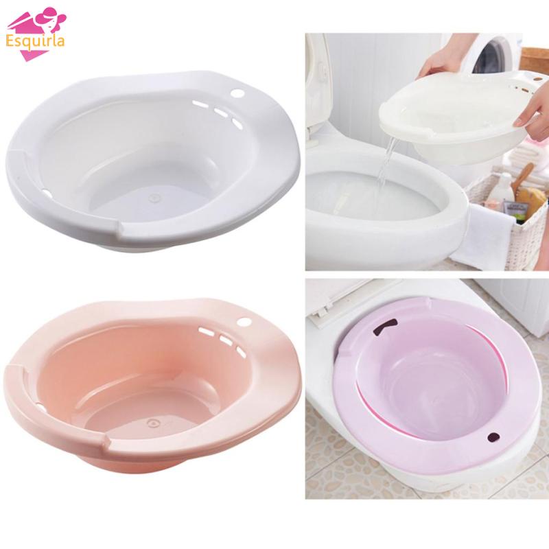 Bồn tắm ngâm hông esquirla high-spa sitz bath for hemorrhoids tránh ngồi xổm màu hồng