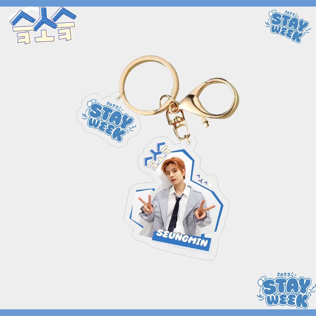 Kpop stray kids new acrylic keychain bag đồ trang sức quyến rũ trên xe hơi