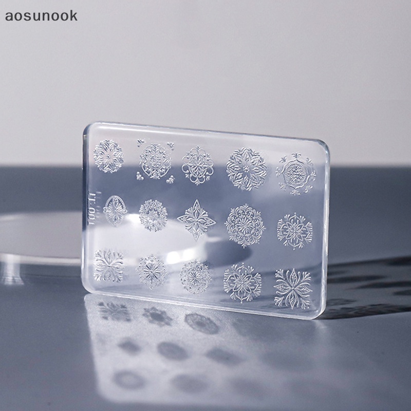 Aosunook 1pc relief sweater snowflake 3d acrylic khuôn ảnh khung ảnh silicone nail art nails diy nail art templates nails mold en