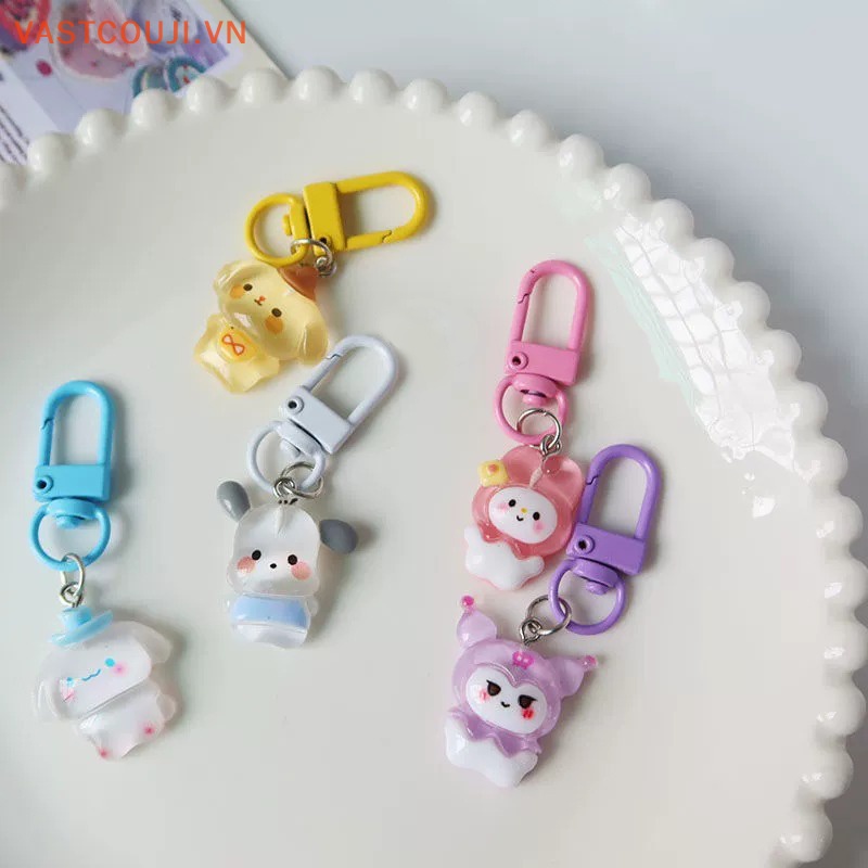 Vastji sanrio phim hoạt hình anime hello kitty keychain cinnamon dog kuromi melody keyring bag mặt dây chuyền ch phụ kiện chìa khóa ô tô dễ thương vn