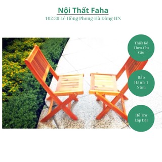 Combo 2 Ghế Xếp Gỗ - ghế bar - ghế cafe - bàn ghế ăn - ghế nhà hàng - ghế trà sũa - ghế trà chanh - ghế ban công