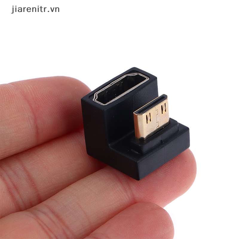 Ji 360 độ angled u-shaped l converter mini hd male to hdmi adapter đầu nối hd vn
