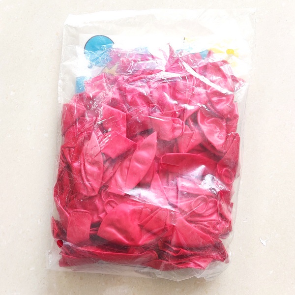 Set 100 Bong Bóng 12 inch 2.8g 10 Màu Trang Trí Tiệc