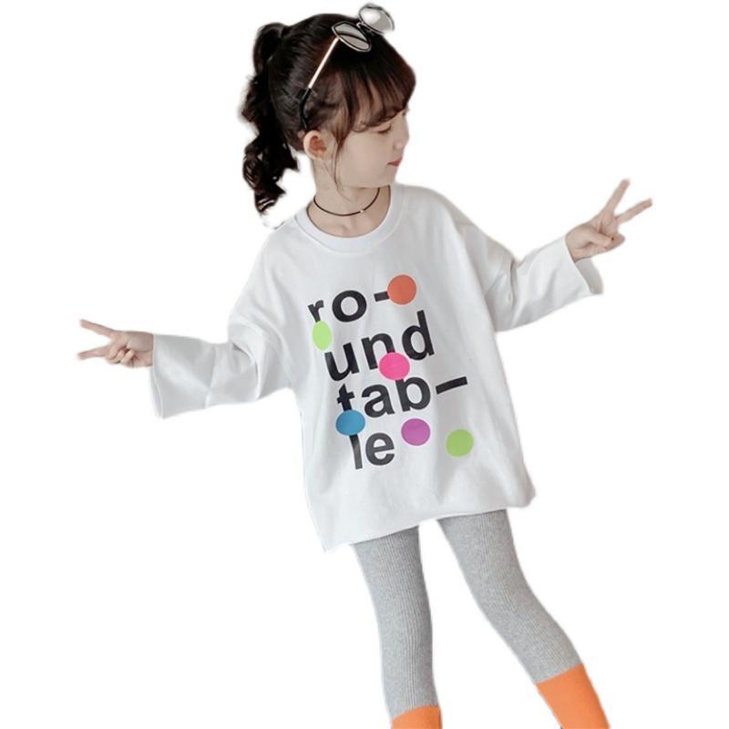 Áo Thun Tay Dài Phong Cách Hàn Quốc Thời Trang Xuân Thu Mới 2023 Dành Cho Bé Gái