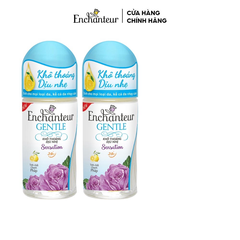 Combo 2 lăn khử mùi Enchanteur Gentle Sensation 50ml