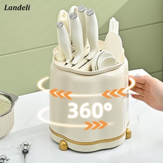 Landeli giá đỡ dao xoay gia dụng giá đỡ dao đa chức năng kệ lưu trữ trong nhà bếp giá đựng đũa