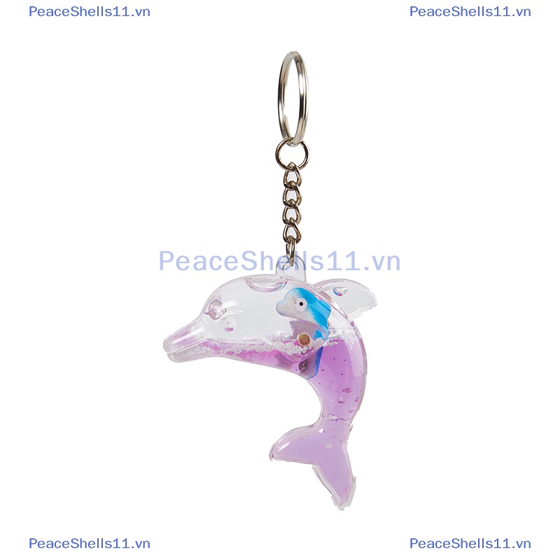 Peaceshells kawaii dolphin keychain cho chìa khóa ô tô floag lỏng dễ thương cá voi đại dương mặt dây chuyền phụ kiện móc khóa phụ nữ túi ch keyring.