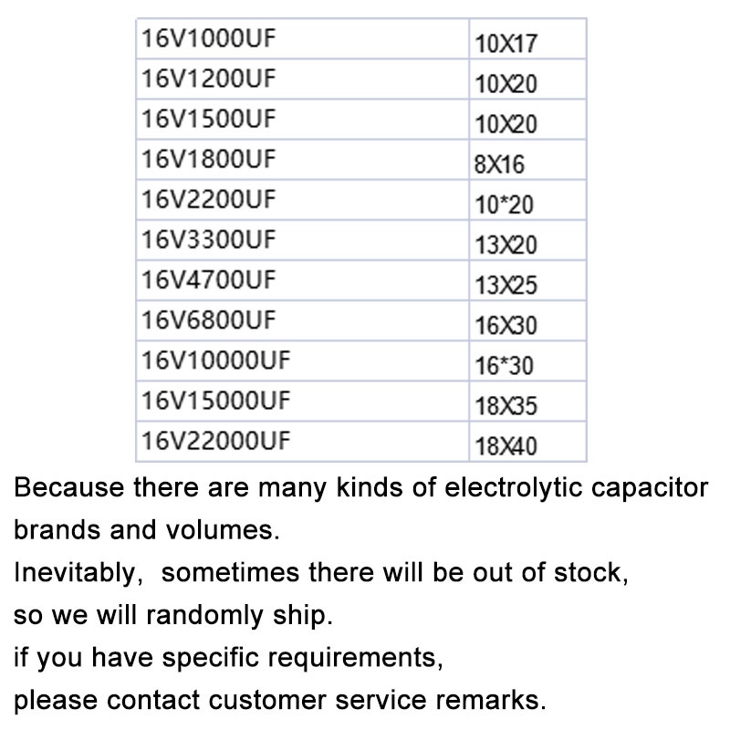 Set 1-10 Tụ Điện Nhôm 16v 1000uf 1200uf 1500uf 1800uf 2200uf 3300uf 4700uf 6800uf 10000uf 15000uf 2200uf Chuyên Dụng