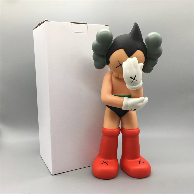 37cm mand kaws mighty atom astroboytetsuwan atom bộ sưu tập đồ chơi hình pvc