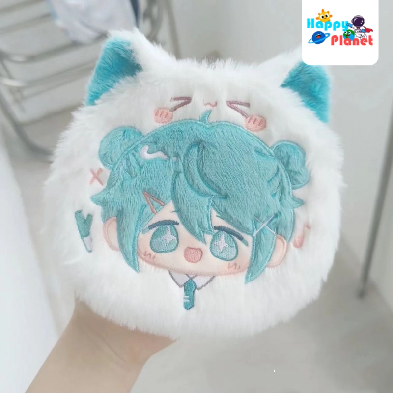 Túi Đựng Thẻ / Tiền Xu Hình Hatsune Miku Bằng Lông Nhung Nhỏ Nhắn Dễ Thương Dùng Làm Quà Tặng Sinh Nhật Cho Bạn Gái