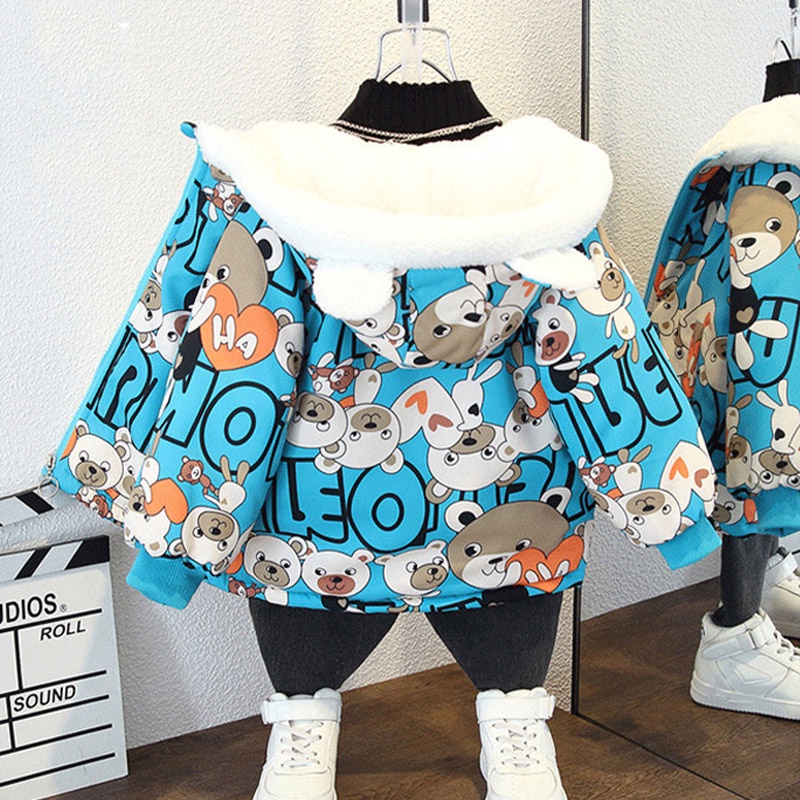 Áo khoác AMILA lót lông cừu dày dặn thời trang mùa đông dành cho trẻ em