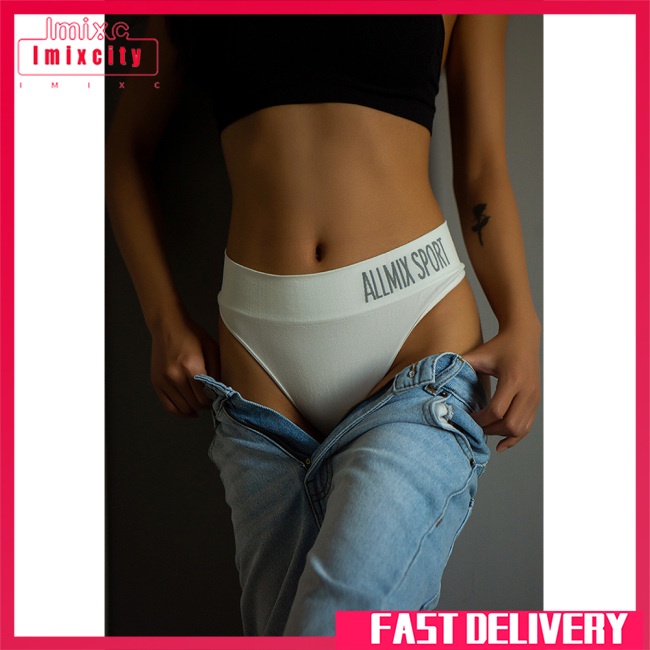 Imixcity phụ nữ sexy giữa eo chuỗi thể thao quần lót cotton đồ lót phụ nữ thời trang thong đồ lót liền mạch tanga