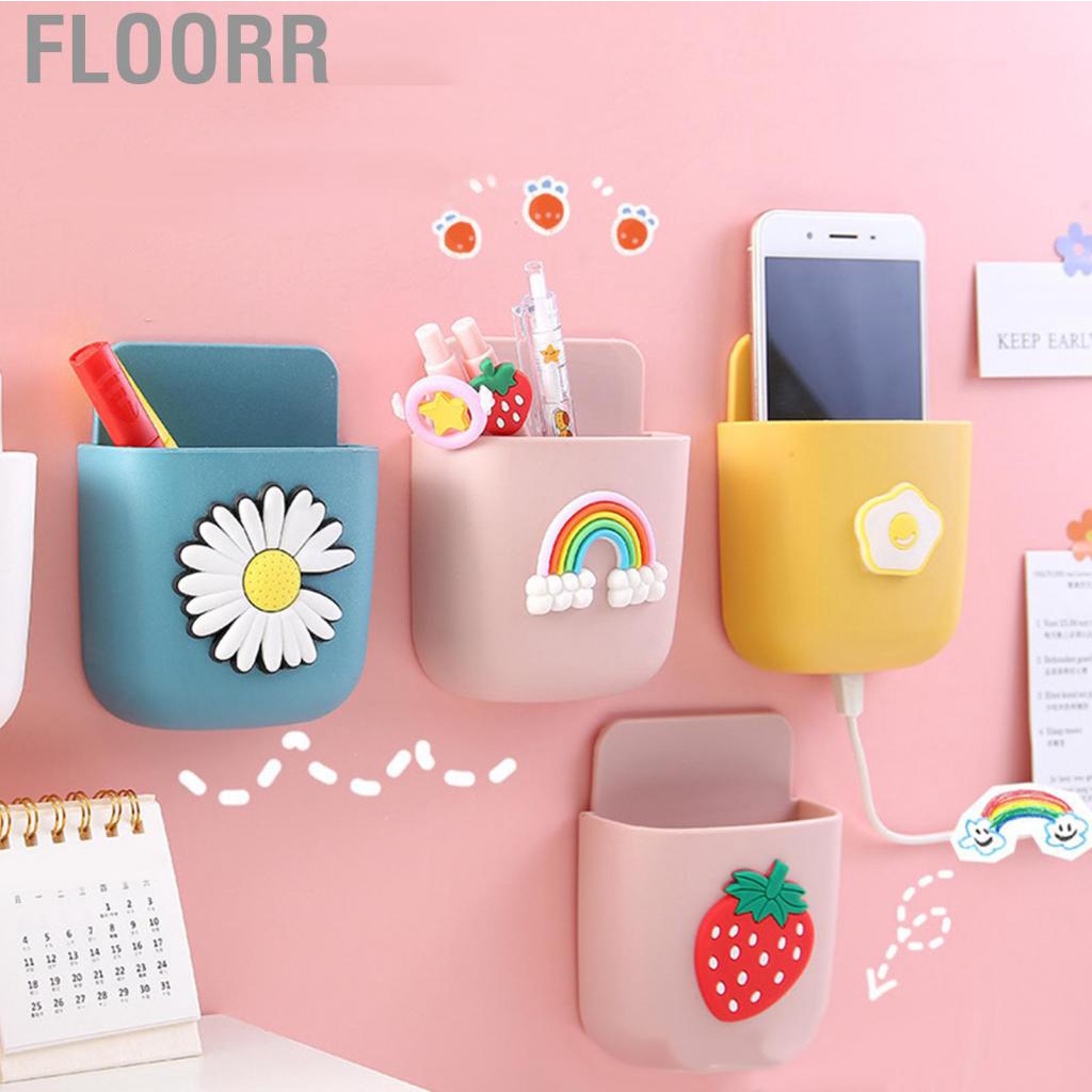 Floorr Cartoon Storage Box Wall Mounted Container Cute Phone for Home Decoration