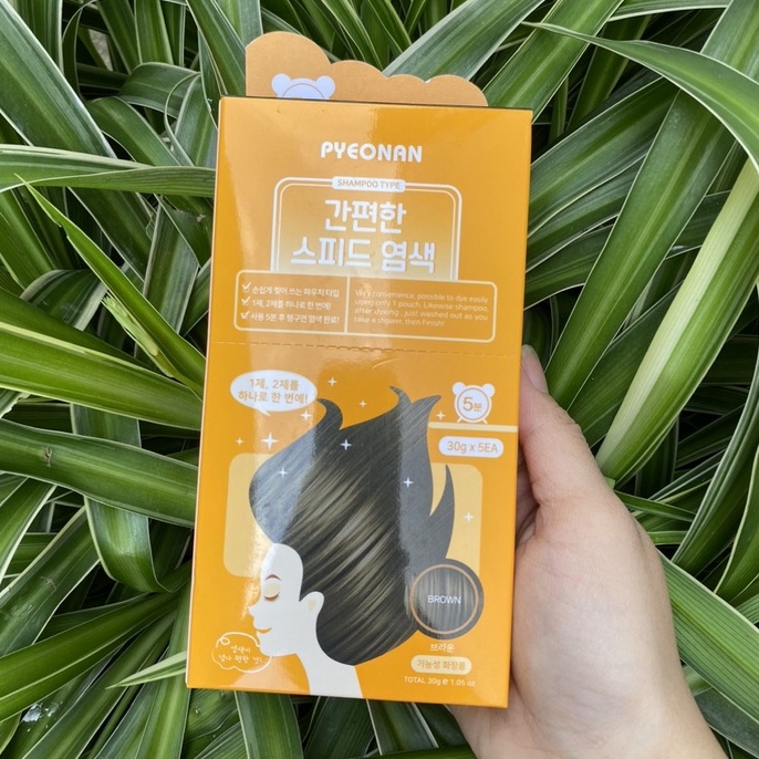 Gội khô nhuộm thảo dược Pyeonan Hàn Quốc