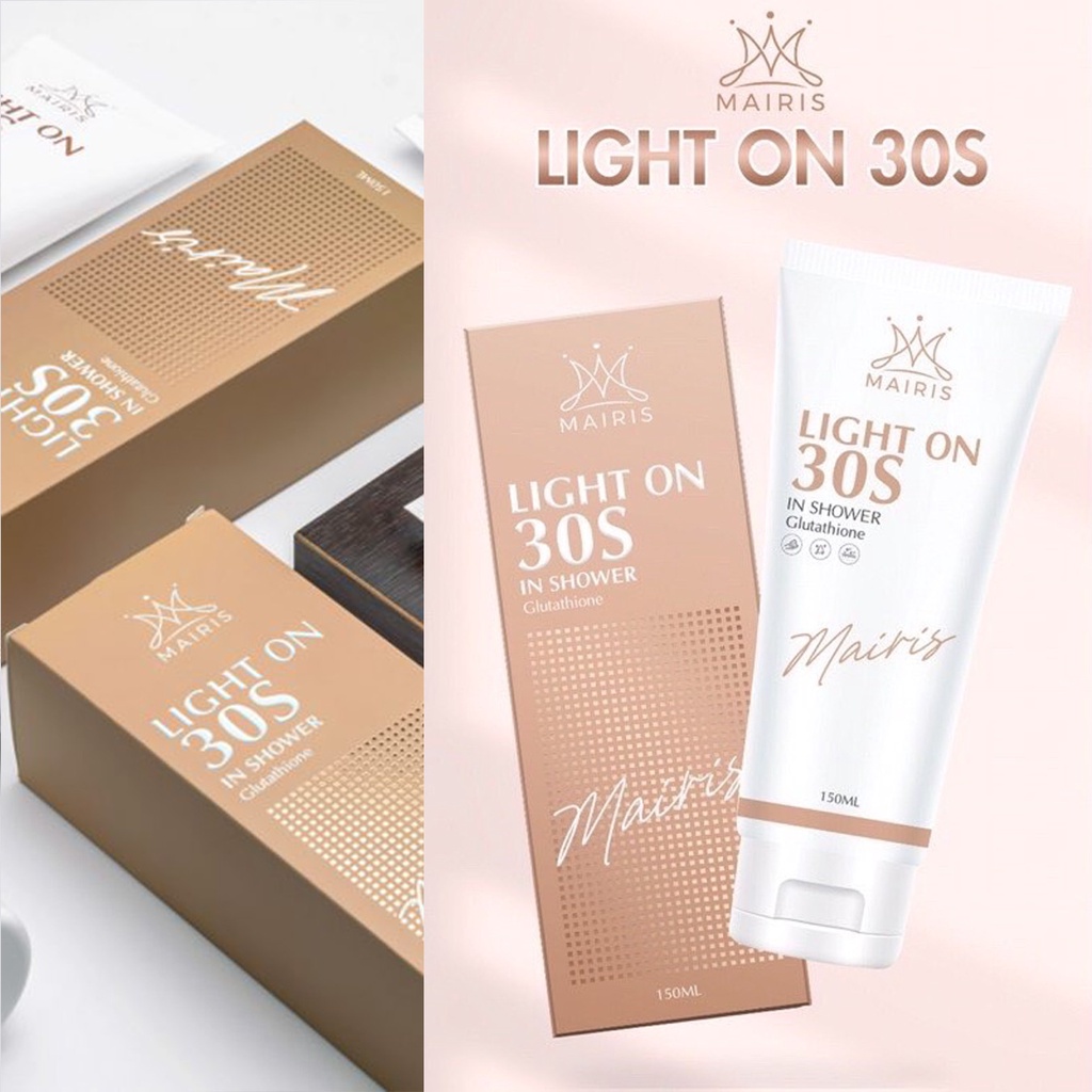 Tắm Trắng 30s Light On Mairis Trần Ngọc Phương Mai Trắng Da, Mềm Mịn, Combo tắm trắng 30s