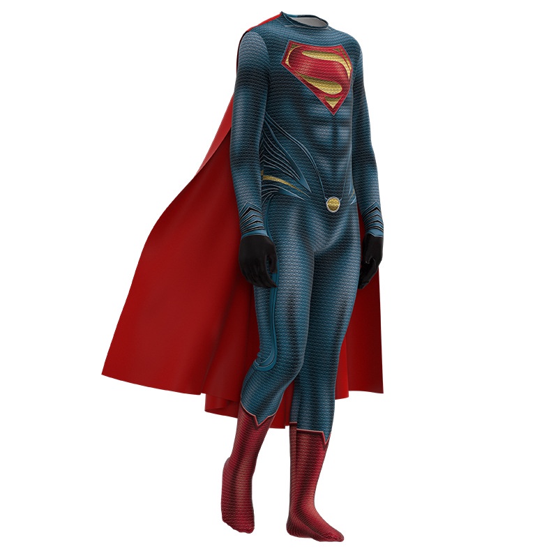 Halloween steel body cos suit trẻ em người lớn siêu nhân anh hùng bodysuit clark kent bodysuit performance suit