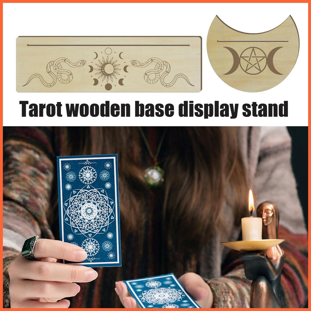Giá đỡ thẻ tarot 2 cái giá đỡ màn hình bàn thờ hình mặt trăng và giá đỡ thẻ hình chữ nhật giá đỡ bàn thờ tarot cho chunvn
