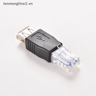 Rj45 male to usb af a female adapter socket socket lan network ethernet router plug