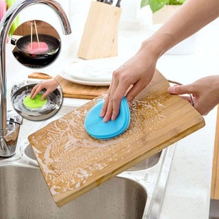 [HCM] Set 10  Miếng rửa chén dĩa bằng silicone chất lượng cao tiện lợi-Chamara