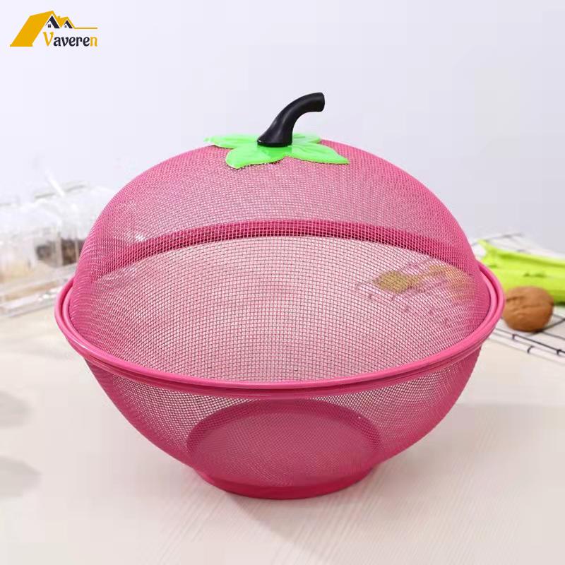 Rổ Đựng Trái Cây / Đồ Ăn Vặt Bằng Kim Loại Có Nắp Đậy Trang Trí Cho Nhà Bếp Quầy Bar giỏ trái cây