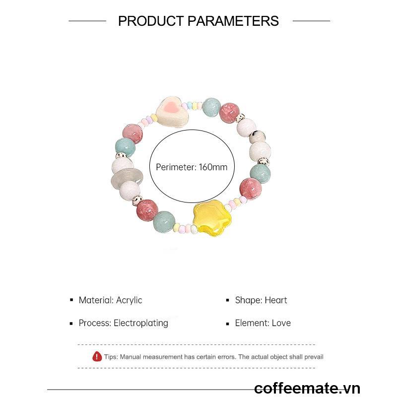 ⚡Vòng Tay Chuỗi Hạt Màu Sắc Ngọt Ngào Thời Trang Mùa Hè Cho Nữ