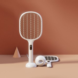 Vợt diệt muỗi, bắt muỗi Qualitell S1, điện áp 3500V, pin 2000mAh, có giá gắn tường