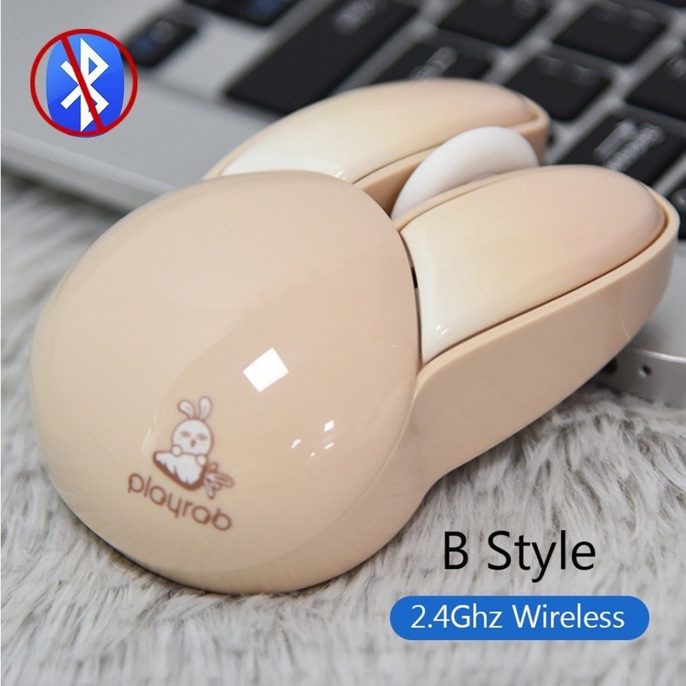 Chuột bluetooth Không Dây 2.4ghz Hình Thỏ Dễ Thương