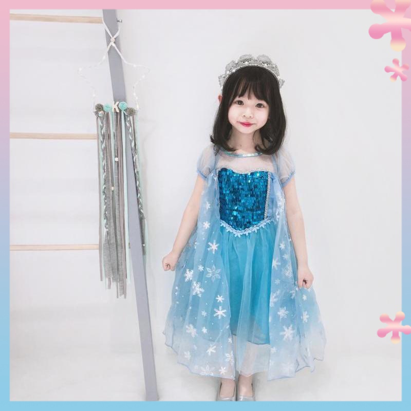 Đầm Công Chúa elsa elsa elsa Trong Phim Frozen 2 Thời Trang Mùa Hè Cho Bé Gái