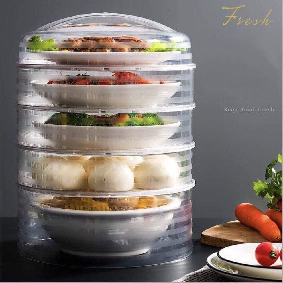 Lồng Bàn Giữ Nhiệt Thức Ăn - Bảo Quản Thức Ăn, Lồng Bàn 5 Tầng Giữ Nhiệt Cao Cấp - Gia dụng Nam Định