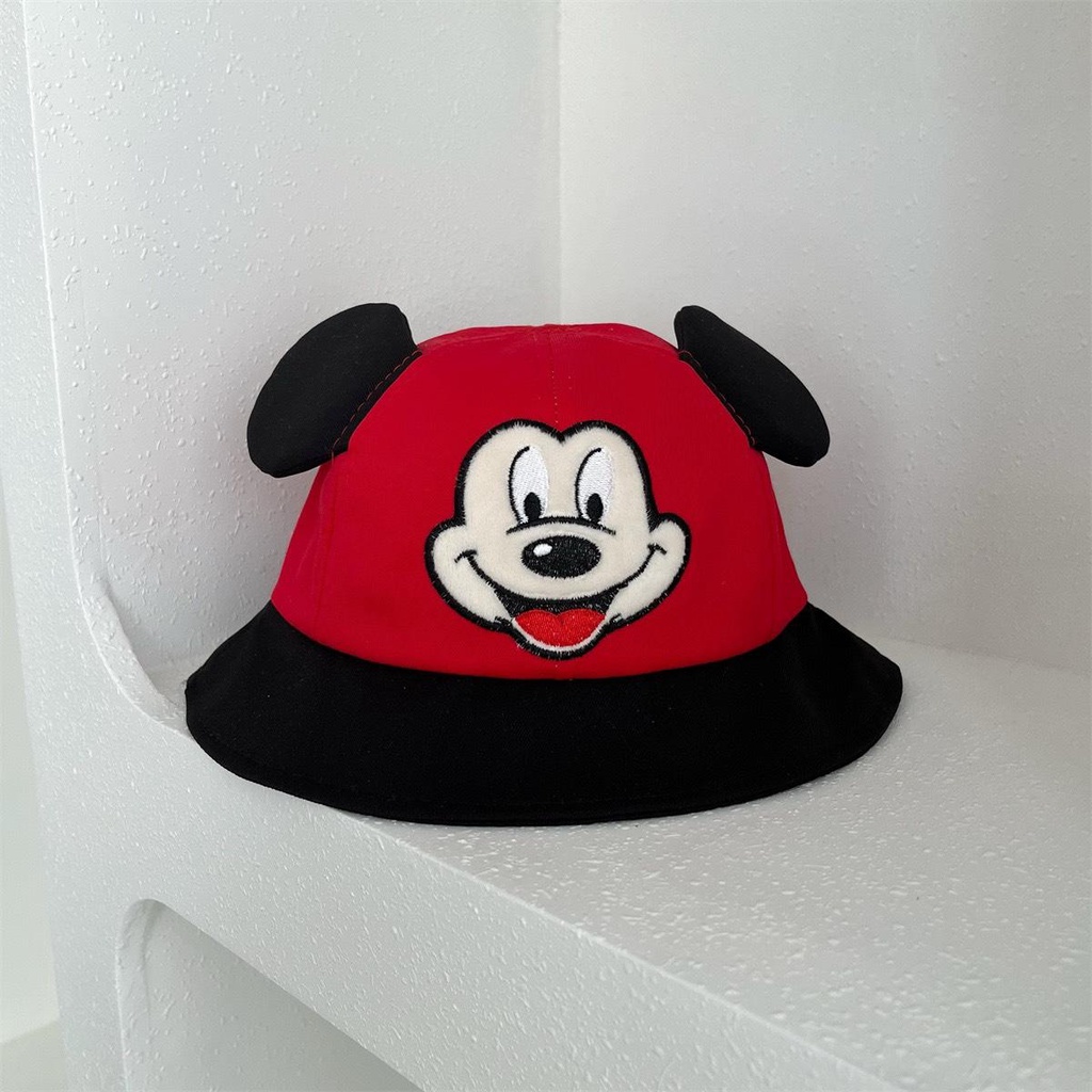 Mũ Chuột MicKy Đen Đỏ Cho Bé MU09