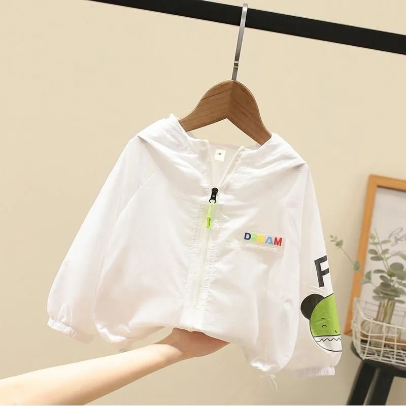 Áo Khoác Chống Nắng Tia UV Trọng Lượng Nhẹ Thoáng Khí Thời Trang Mùa Hè Cho Bé Trai