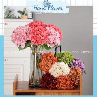 Hoa cẩm tú cầu,hoa giả để bàn, cành hoa cẩm tú cầu lụa trang trí nhà cửa - Hana Flower
