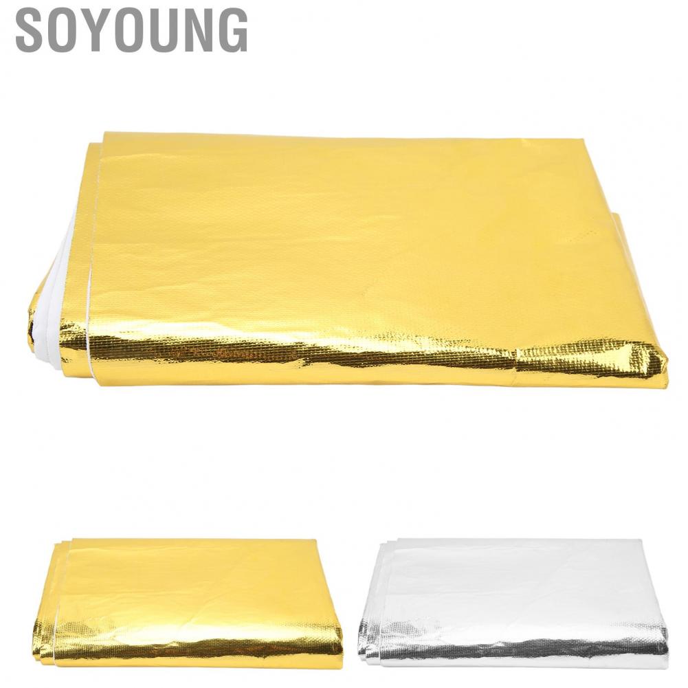 Soyoung Thermal Insulation Adhesive Tape  Easy To Remove Excellent Reflection Lightweight Heat Shield Wrap Wide Applicability Stable for Seat Bottom