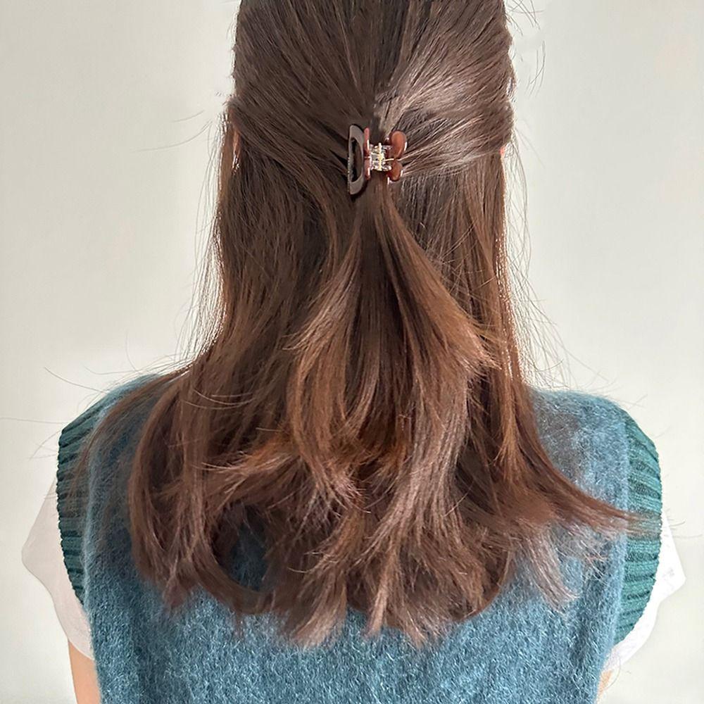 Kẹp Tóc Càng Cua Mini Họa Tiết Da Báo Phong Cách Hàn Quốc Thời Trang Cho Nữ WMES15H