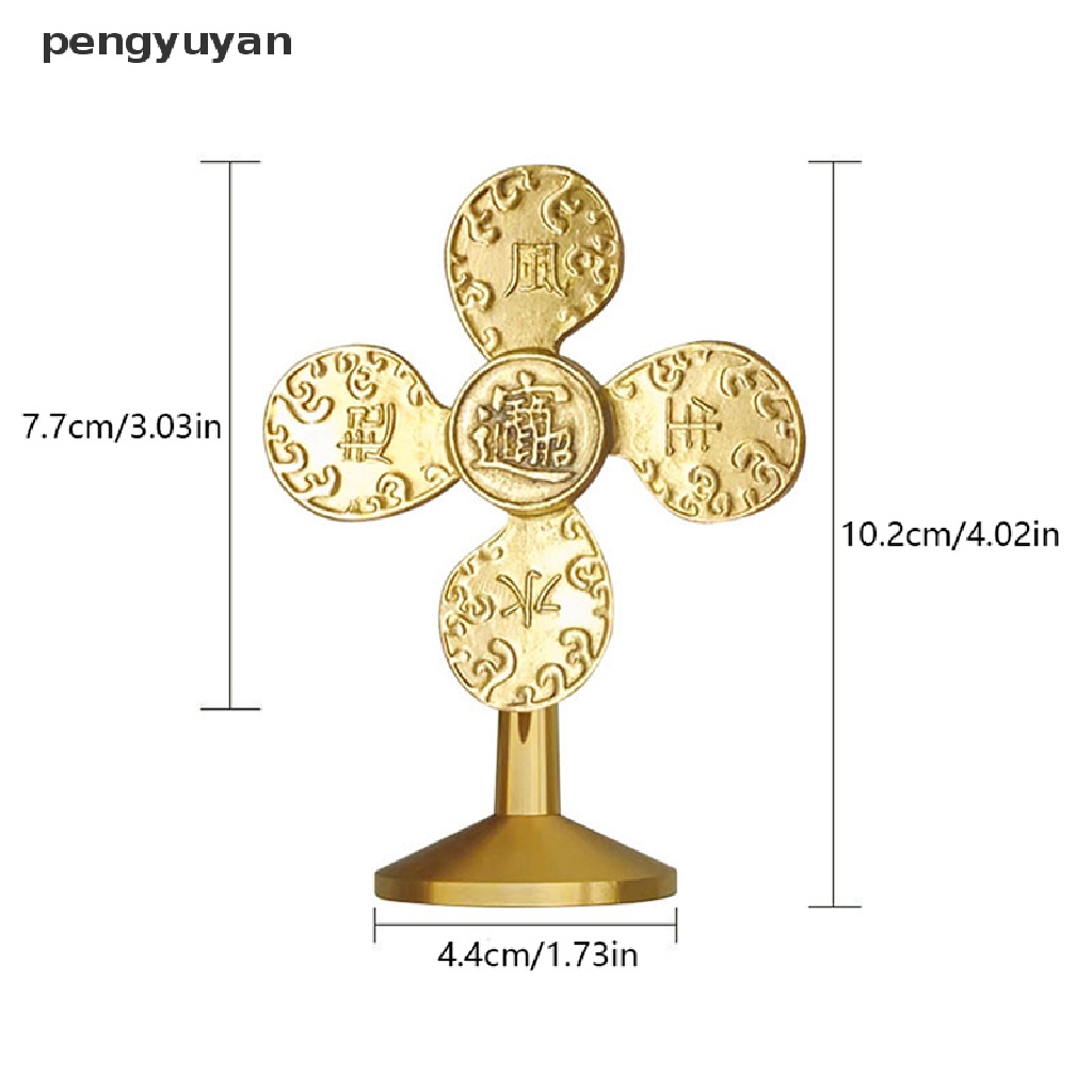 [pengyuyan] Cối Xay Gió Thủ Công Bằng Đồng Thau Chạm Khắc Thủ Công Cổ Điển Xoay 360 Độ Làm Quà Tặng Sáng Tạo Cho Trẻ Em [Mới]