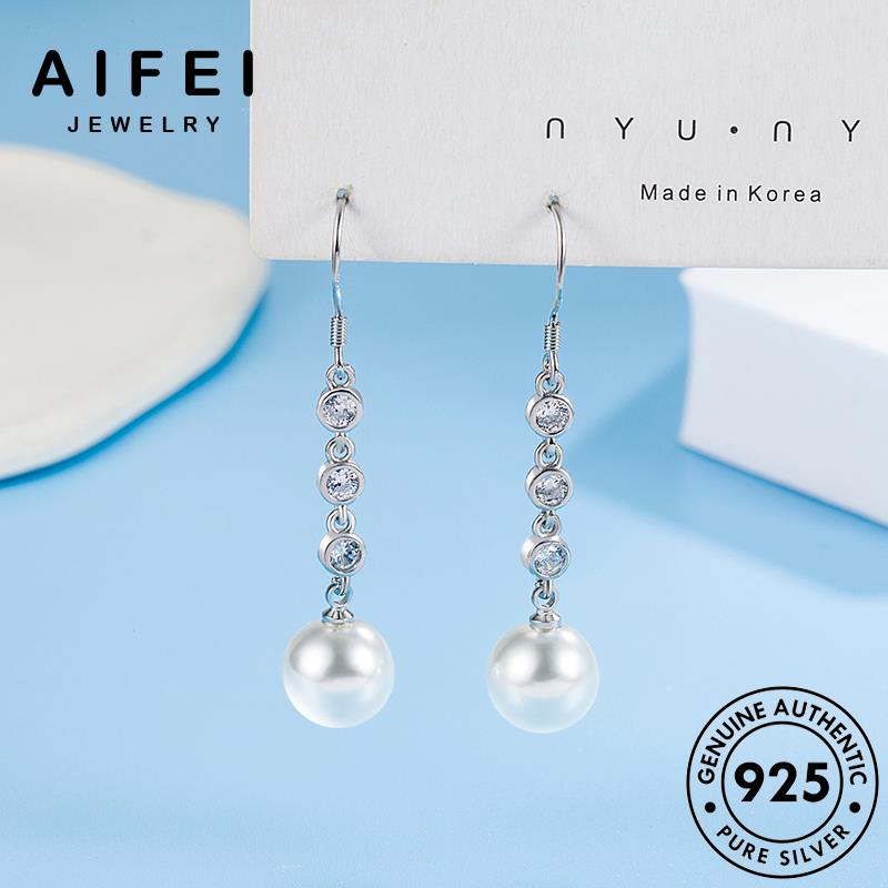 AIFEI JEWELRY khí hàn bông kiện trang vành bản 925 trai nguyên ngọc bạc xỏ thật quốc tua khuyên thời tai nữ phụ Thời tròn tua sức E704
