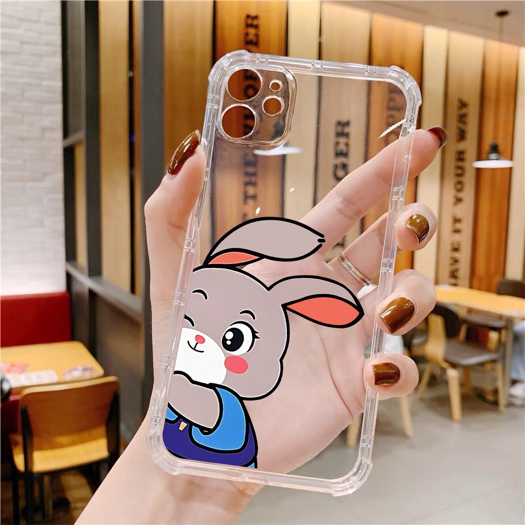 Ốp lưng iphone cặp đôi Cáo Ôm Thỏ CK trong case 14plus 14 pro max 13 12 promax 11 mini 6 6s 7 8 plus x xr xs Se