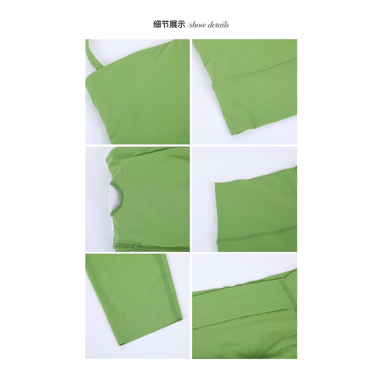 Đồ tập gym Yoga Gồm Áo Cổ Yếm Và Quần Dài MAGGIEYOGA Thời Trang Cho Nữ